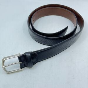 VENETA CINTURE PELLETERIA ARTISTICA Men's Black Italian Leather Belt